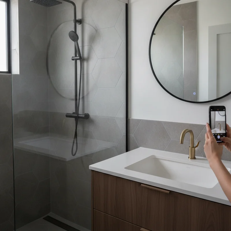 Modern ADU interior finish detail in Santa Clara County